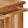 Carrito de cocina de madera maciza de acacia 80x45x91 cm