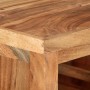 Carrito de cocina de madera maciza de acacia 80x45x91 cm