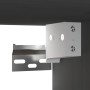 Armarios de pared 2 uds madera maciza de pino gris 60x30x30 cm