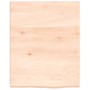 Estante de pared madera maciza roble sin tratar 40x50x(2-4) cm