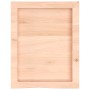 Estante de pared madera maciza roble sin tratar 40x50x(2-4) cm
