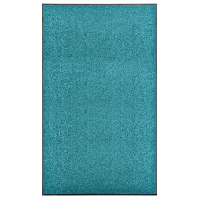 Felpudo lavable azul cian 90x150 cm