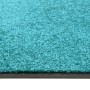 Felpudo lavable azul cian 90x150 cm