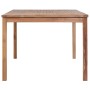 Mesa de jardín de madera maciza de teca 200x100x77 cm