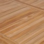 Mesa de jardín de madera maciza de teca 200x100x77 cm
