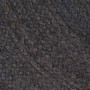 Alfombra de yute tejida a mano redonda gris oscuro 240 cm