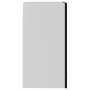 Armario colgante cristal madera contrachapada negro 40x31x60 cm
