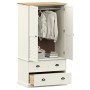 Armario VIGO madera maciza de pino blanco 90x55x176 cm