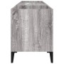 Mueble para discos madera contrachapada gris sonoma 121x38x48cm