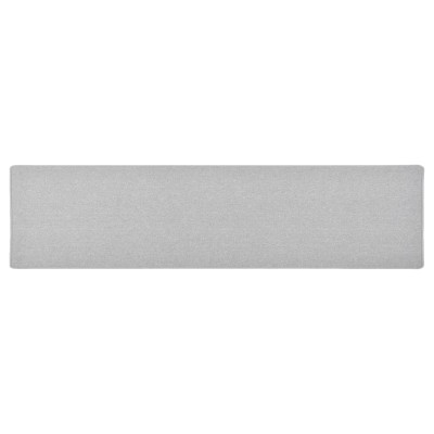 Alfombra de pasillo gris claro 50x200 cm