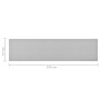 Alfombra de pasillo gris claro 50x200 cm