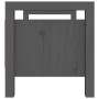 Banco de recibidor madera maciza de pino gris 80x40x43 cm