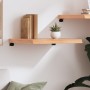 Estante pared madera roble tratada marrón claro 60x60x(2-6) cm