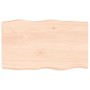 Tablero de mesa madera maciza borde natural 100x60x(2-6) cm