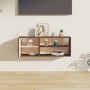 Armario de pared madera maciza de pino marrón miel 80x30x30 cm
