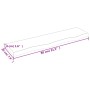Estante de pared madera de roble tratada marrón claro 80x20x4cm