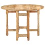 Mesa de comedor redonda de madera maciza de mango 110x76 cm