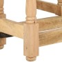 Mesa de comedor redonda de madera maciza de mango 110x76 cm