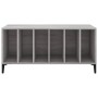Mueble para discos madera contrachapada gris Sonoma 100x38x48cm