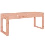 Banco de jardín madera maciza de abeto Douglas 110x38x45 cm