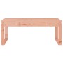 Banco de jardín madera maciza de abeto Douglas 110x38x45 cm