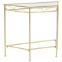 Mesa auxiliar de estilo vintage metal 87x34x73 cm dorada