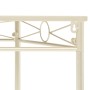 Mesa auxiliar de estilo vintage metal 87x34x73 cm dorada