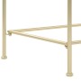 Mesa auxiliar de estilo vintage metal 87x34x73 cm dorada