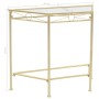 Mesa auxiliar de estilo vintage metal 87x34x73 cm dorada