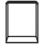 Mesa consola vidrio templado negro 60x35x75 cm