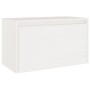 Armario de pared madera maciza de pino blanco 60x30x35 cm