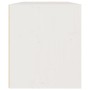 Armario de pared madera maciza de pino blanco 60x30x35 cm