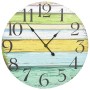 Reloj de pared de MDF multicolor 60 cm