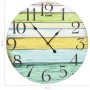 Reloj de pared de MDF multicolor 60 cm