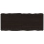 Tablero mesa madera tratada borde vivo marrón 120x50x(2-6) cm