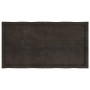 Tablero mesa madera tratada borde vivo marrón 120x60x(2-6) cm