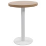 Mesa de bistró MDF marrón claro 60 cm