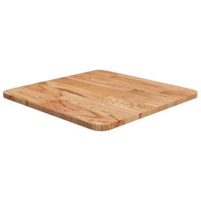 Tablero de mesa cuadrado madera roble marrón claro 40x40x1,5 cm