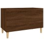 Mueble discos madera contrachapada roble marrón 74,5x38x48 cm