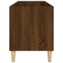 Mueble discos madera contrachapada roble marrón 74,5x38x48 cm