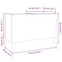 Mueble discos madera contrachapada roble marrón 74,5x38x48 cm