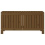 Caja de almacenaje jardín madera pino marrón miel 108x42,5x54cm