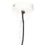 Lámpara colgante vintage 25 W blanca redonda 41 cm E27