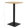 Mesa de bistró color roble 70x70x107 cm
