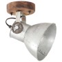 Lámparas de pared/techo industrial 2 uds plateada 20x25 cm E27