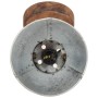 Lámparas de pared/techo industrial 2 uds plateada 20x25 cm E27