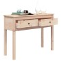 Mesa consola madera maciza de pino 100x35x75 cm
