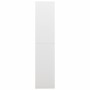 Armario de taquilla de acero blanco 90x40x180 cm