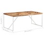 Mesa de comedor madera maciza de acacia y mango 180x90x76 cm
