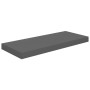 Estante flotante de pared MDF gris brillo 60x23,5x3,8 cm